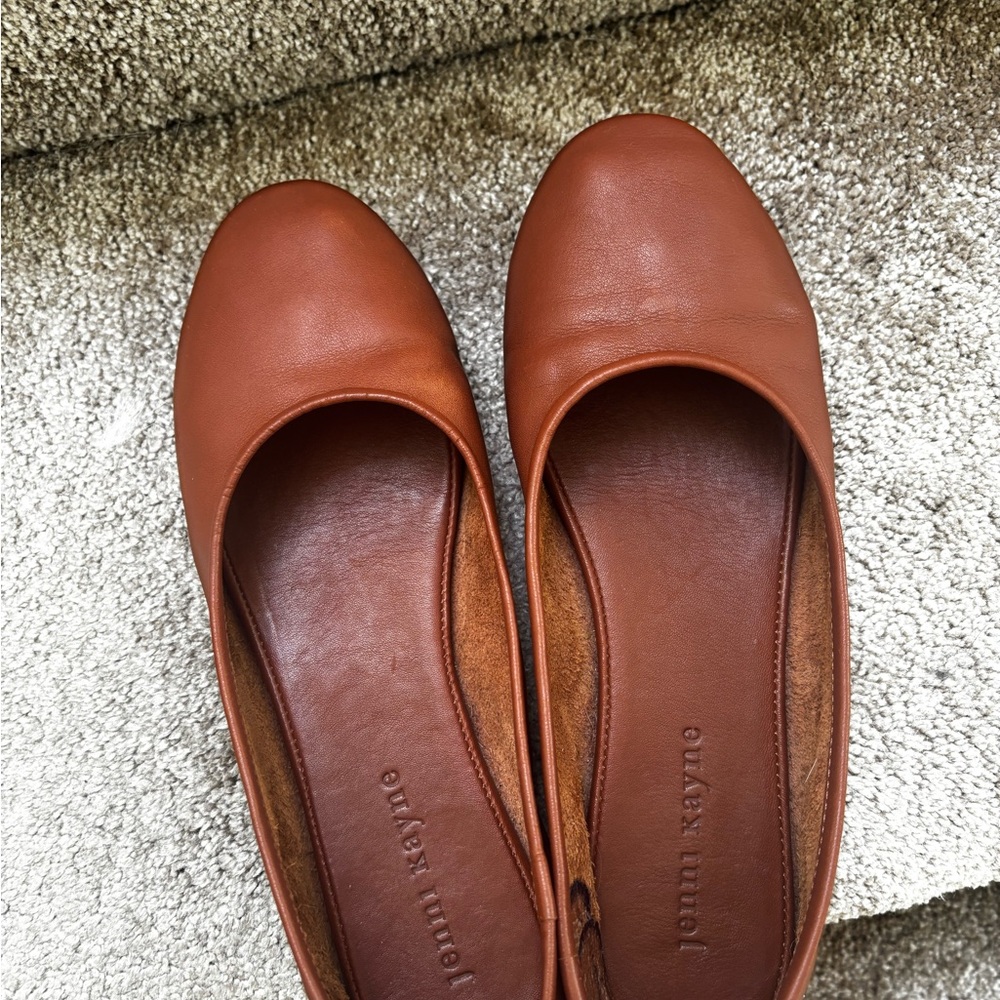 Jenni Kayne Brown Leather Flats